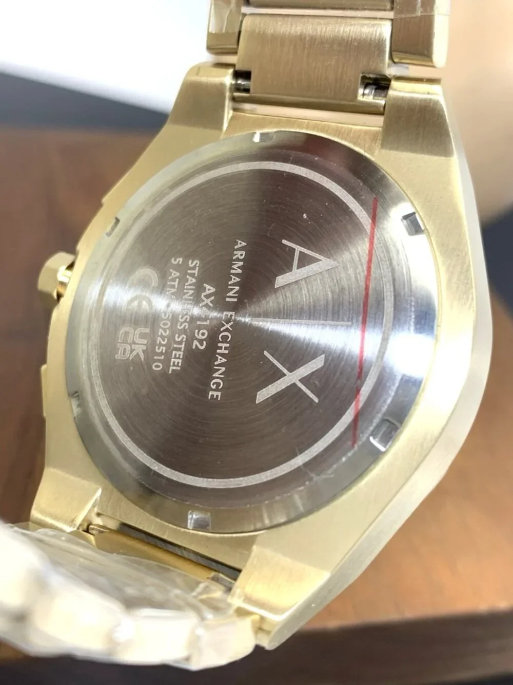 Armani Exchange Men's Watch AX4192 Quartz Chronograph Gold Dial Stainless Steel